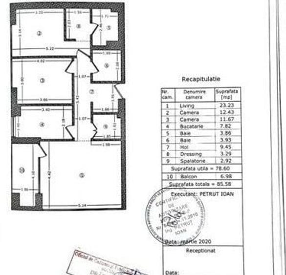 Apartament cu 3 camere decomandat, mobilat în Banu Manta