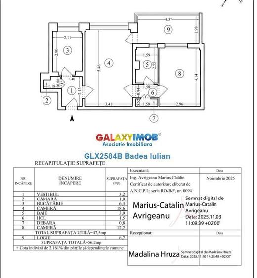 Apartament cu 2 camere semidecomandat în Colentina