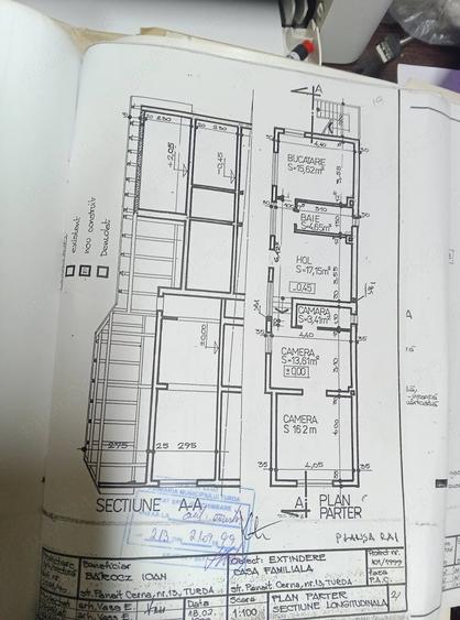 Casă cu 3 camere cu Teren 374 Mp în Central