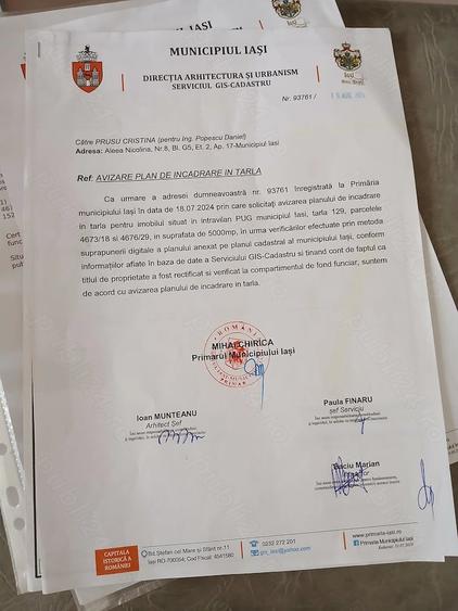 Teren de 5000 mp, în Tomești