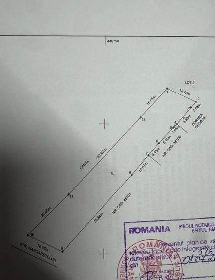 Teren Construcții intravilan de 1000 mp, în Exterior Vest