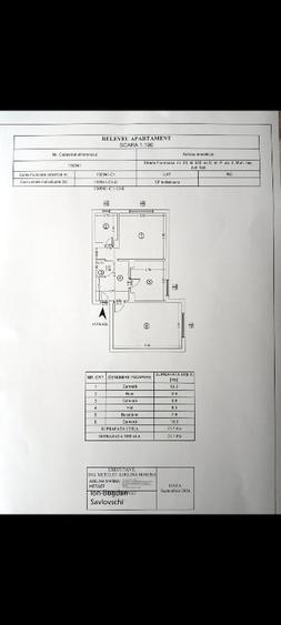 Apartament cu 2 camere decomandat în Nicolina