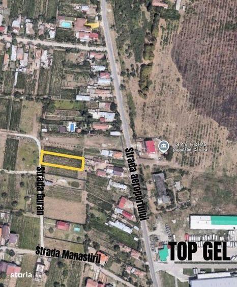 Teren de 1000 mp, în Cârcea