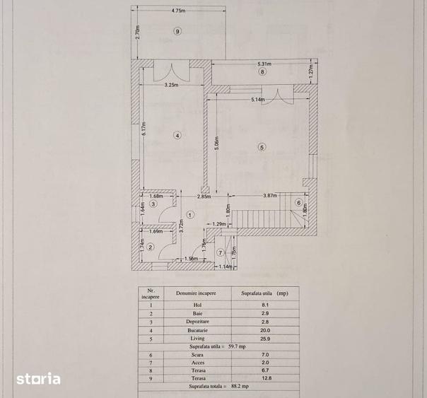 Casă cu 4 camere cu Teren 362 Mp în Berceni