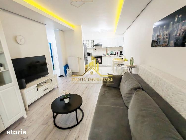 Apartament cu 2 camere semidecomandat, mobilat în Între Lacuri