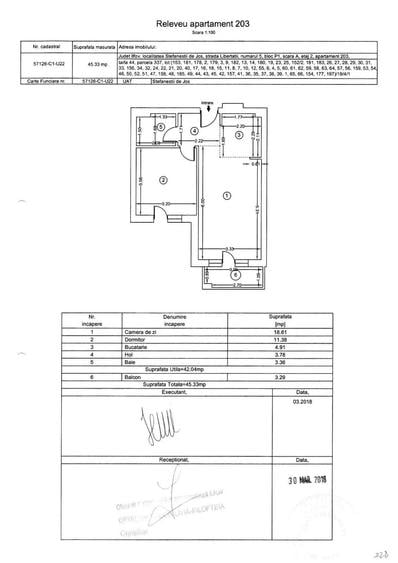Apartament cu 2 camere decomandat în Ștefăneștii de Jos