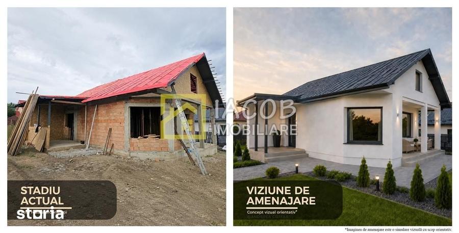 Casă cu 3 camere cu Teren 400 Mp în Bistrița Lac