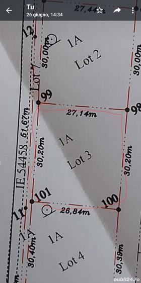 Teren de 811 mp, în Almaș