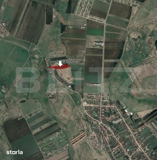 Teren de 10000 mp, în Sânpetru
