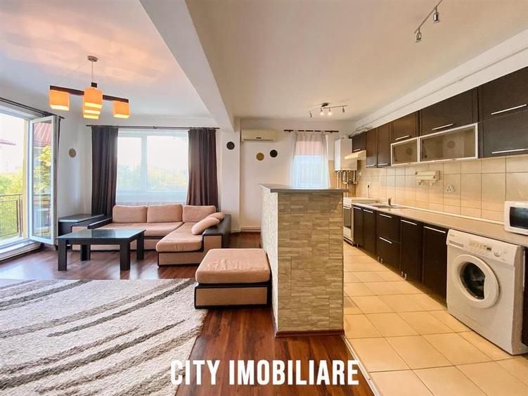 Apartament cu 2 camere semidecomandat, mobilat în Bună Ziua