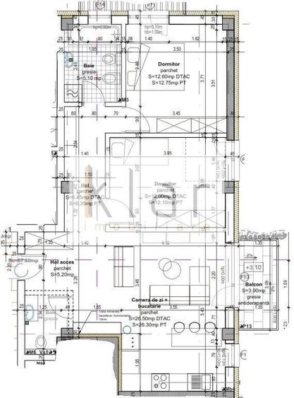 Apartament 3 camere 67.8mp, Baciu, zona Pizzeria Regal - 2