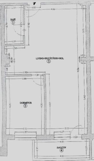 Apartament cu 2 camere semidecomandat în Sisești