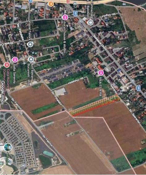 Teren intravilan de 450 mp, în Balotești