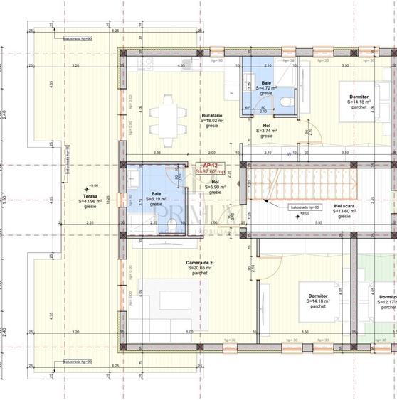 Apartament cu 3 camere în Giroc
