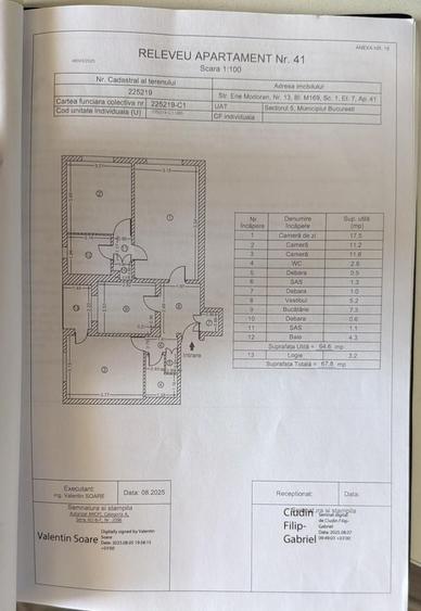 Apartament cu 3 camere semidecomandat în Rahova