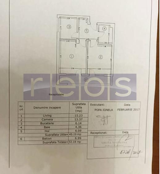 Apartament cu 2 camere decomandat, mobilat în 1 Decembrie 1918