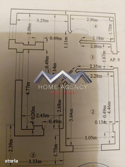Apartament cu 2 camere în Central