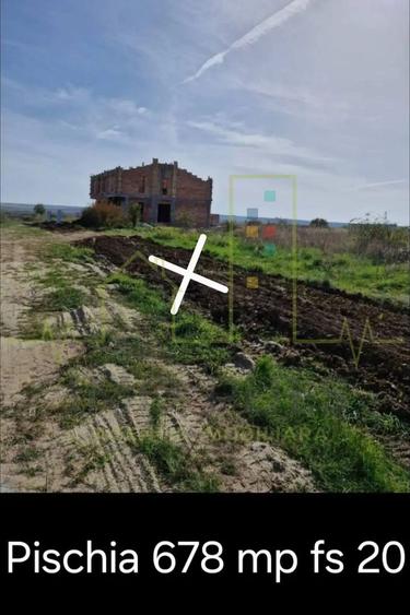 Teren Construcții intravilan de 678 mp, în Pișchia