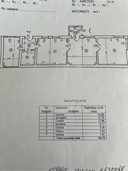 Casă cu 3 camere cu Teren 127 Mp în 1 Mai