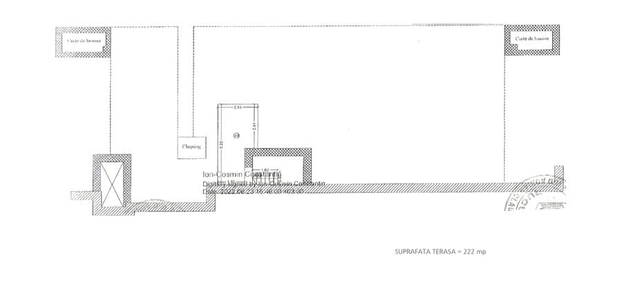 Penthouse cu 5 camere semidecomandat în Pipera