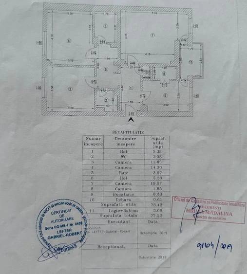 Apartament cu 3 camere decomandat în Veteranilor