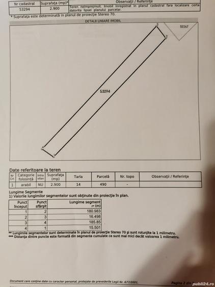 Teren de 2900 mp, în Rediu