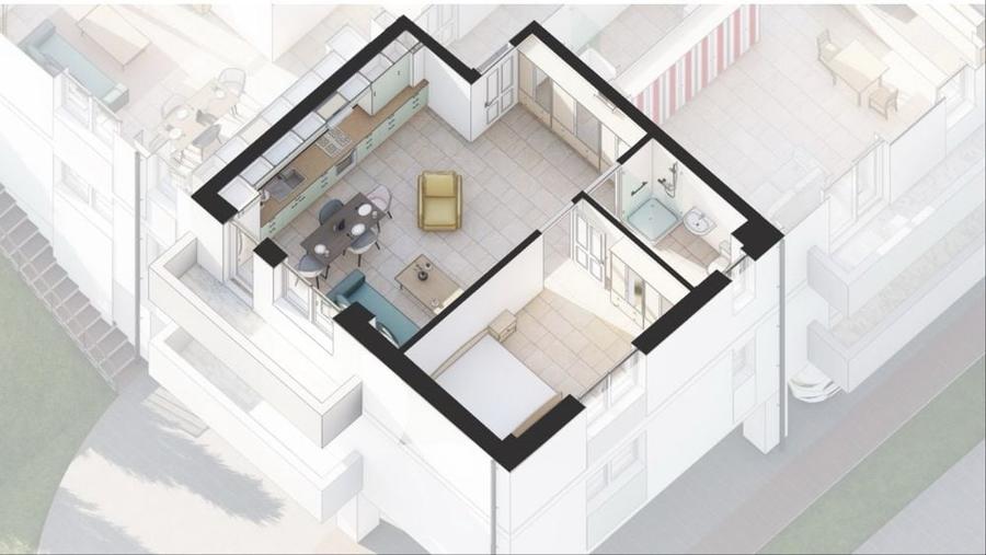 Apartament cu 2 camere decomandat în Vișani