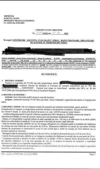 Teren intravilan cu autoriza?ie de construc?ie 2 case individuale P+2 - 11