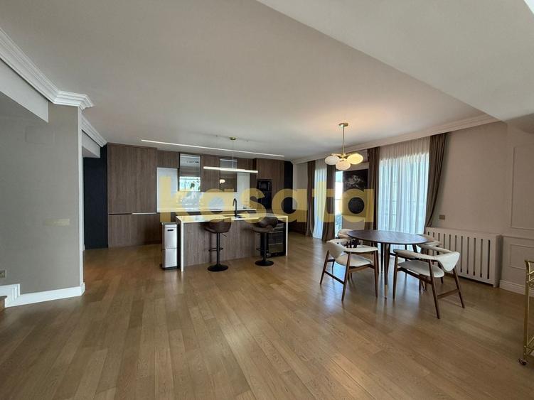Apartament cu 5 camere semidecomandat, mobilat în Barbu Văcărescu