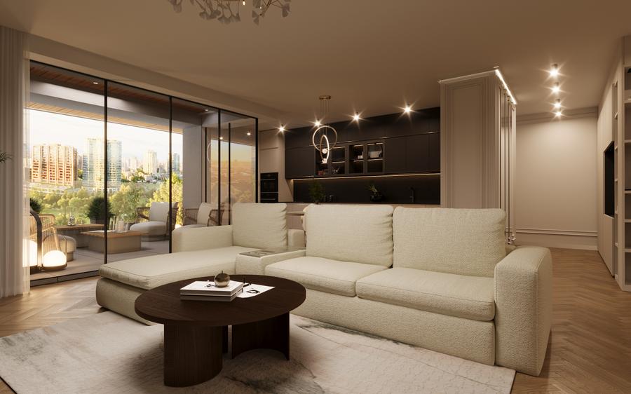 Apartament cu 4 camere semidecomandat în Domenii