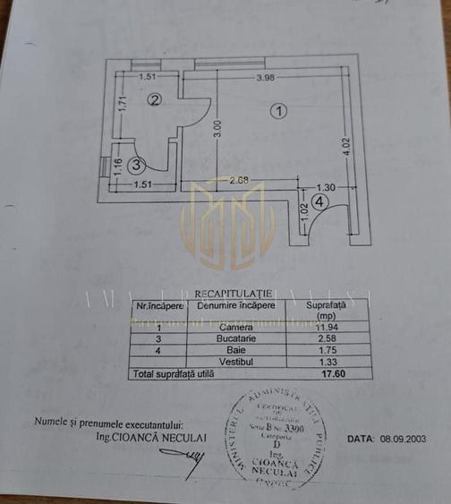 Garsonieră semidecomandată, mobilată în Titan