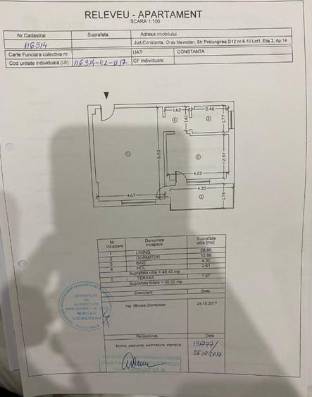 Apartament cu 2 camere semidecomandat, mobilat în Mamaia-Sat