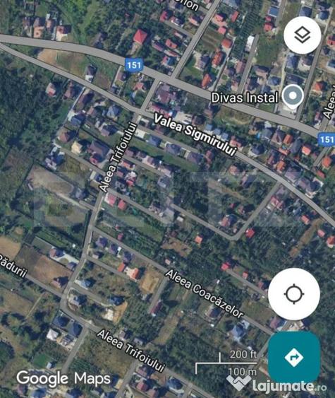 Teren de 1500 mp, în Centura