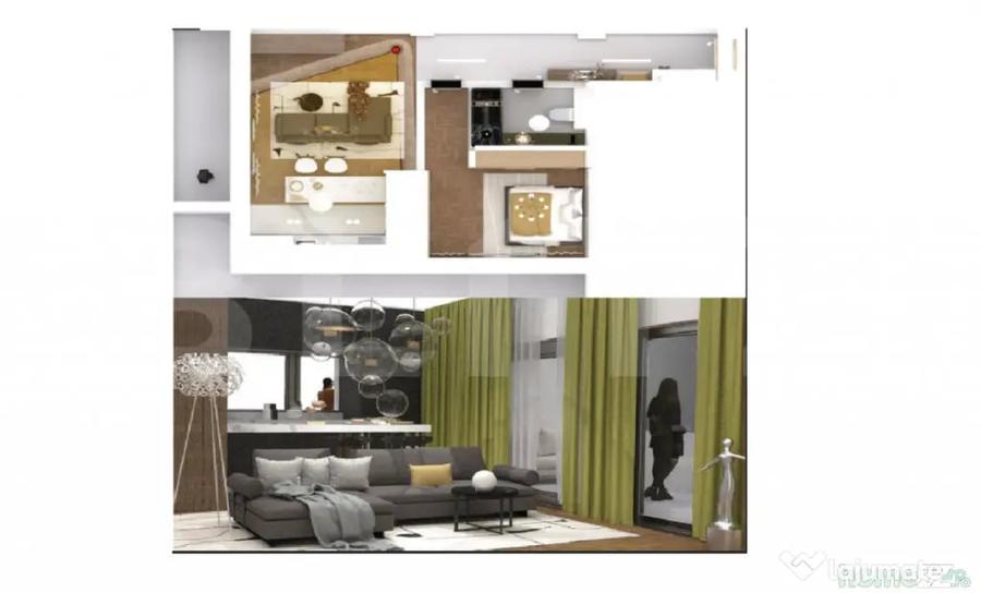Apartament cu 2 camere în Central