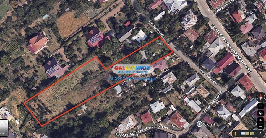 Teren Construcții intravilan de 3862 mp, în Central