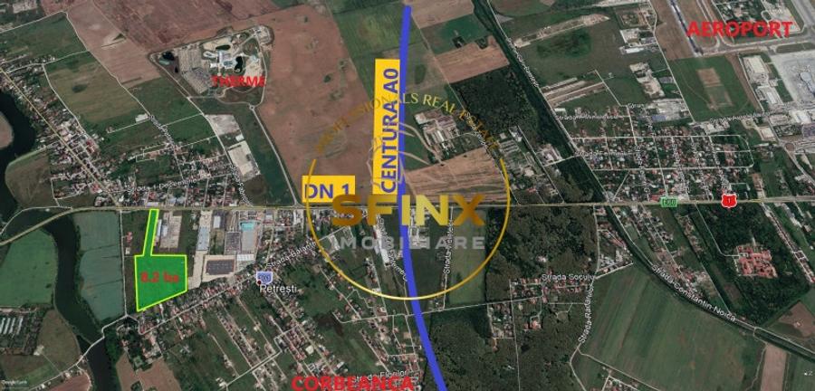 Teren agricol intravilan de 84816 mp, în Nordului
