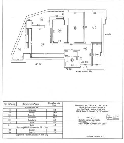 Apartament cu 3 camere semidecomandat în Inel II