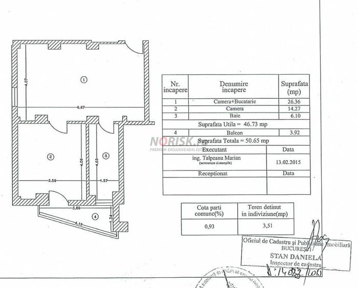 Apartament cu 2 camere semidecomandat, mobilat în Nerva Traian