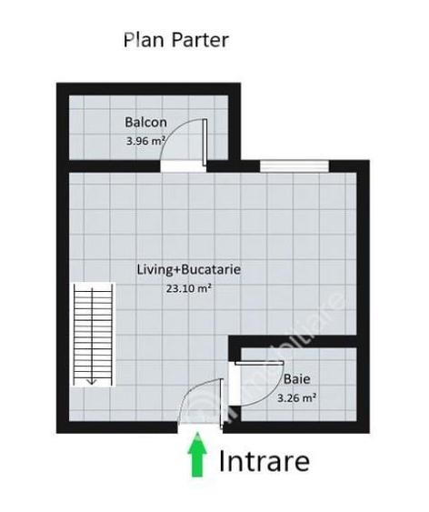 Apartament cu 3 camere semidecomandat, mobilat în Aeroport