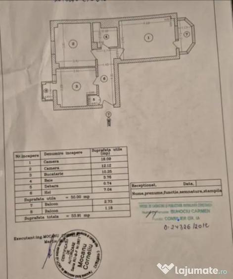 Apartament cu 2 camere decomandat, mobilat în Capitol