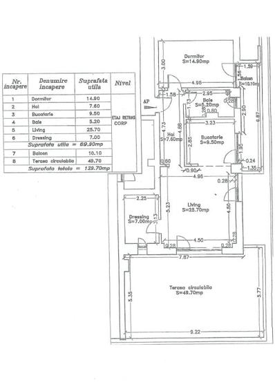 Apartament cu 2 camere decomandat, mobilat în Aradului