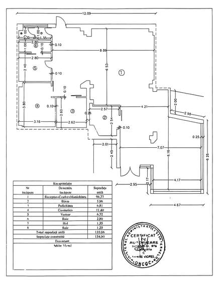 Spațiu comercial, de 133 mp, în Central