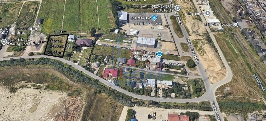 Teren de 1480 mp, în Vlădiceni