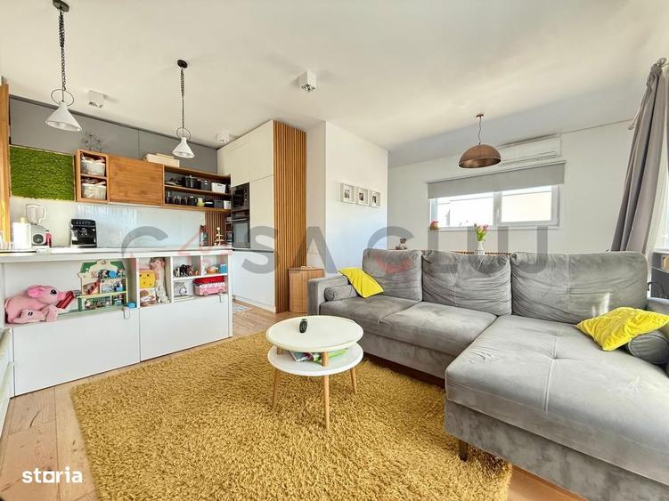 Apartament cu 3 camere, mobilat în Borhanci