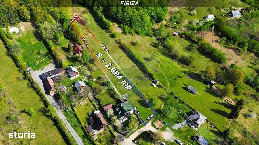 Teren de 2694 mp, în Firiza