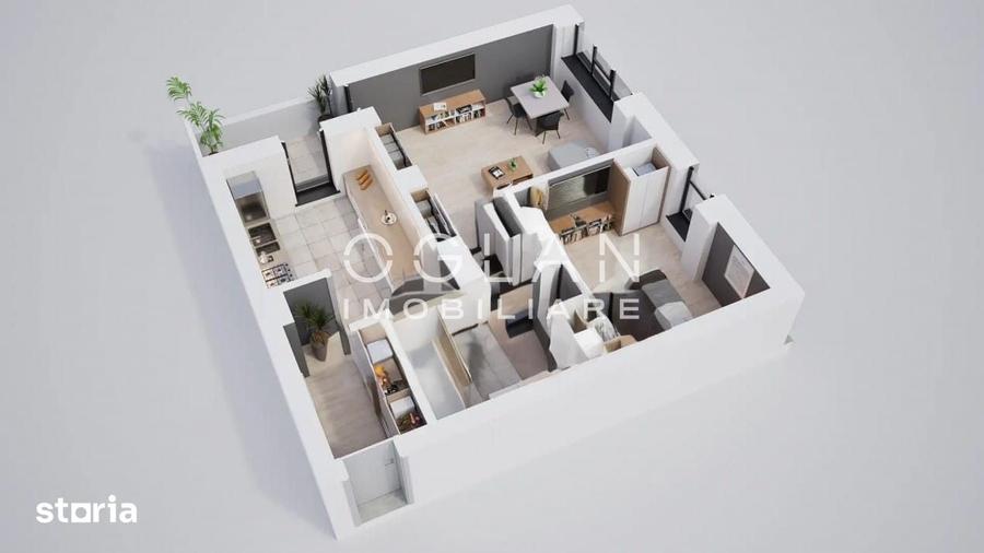 Apartament 2 camere, 0% comision 52,88 mp + terasa - 7