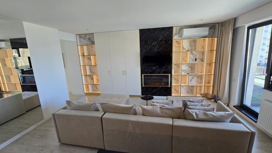 Apartament cu 2 camere semidecomandat, mobilat în Pipera