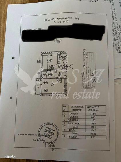 Apartament cu 2 camere, mobilat în Tei