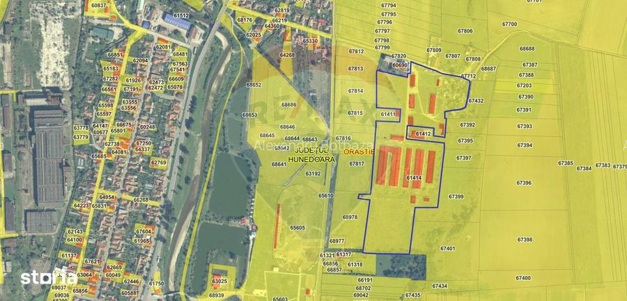 Teren industrial 67.249 mp de vanzare In Orastie, Hunedoara