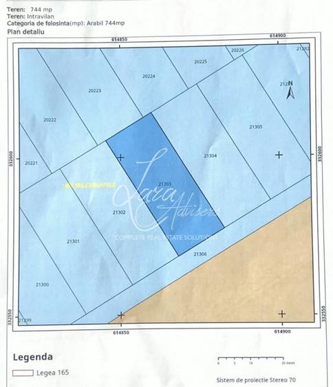 Teren Construcții intravilan de 744 mp, în Belciugatele